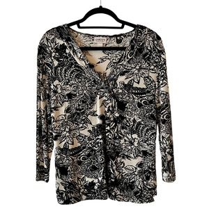 Chico's Travelers ¾ Sleeve Tunic - Size 1(M)